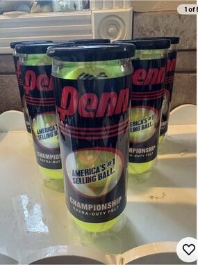 Penn Championship Extra-Duty Tennis Balls 6 Pack (6 Cans, 18 Balls)